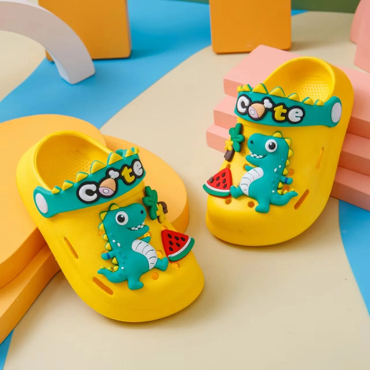 Sandali Estivi Slip-On Bambini - Dinosauro
