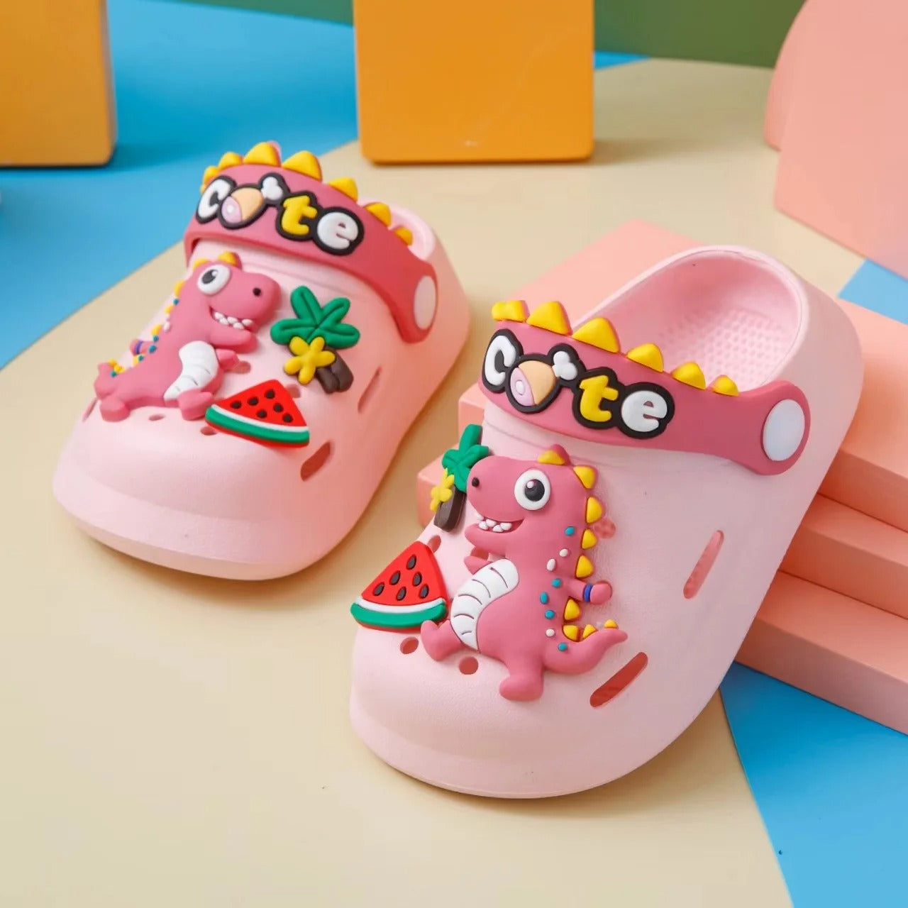 Sandali Estivi Slip-On Bambini - Dinosauro