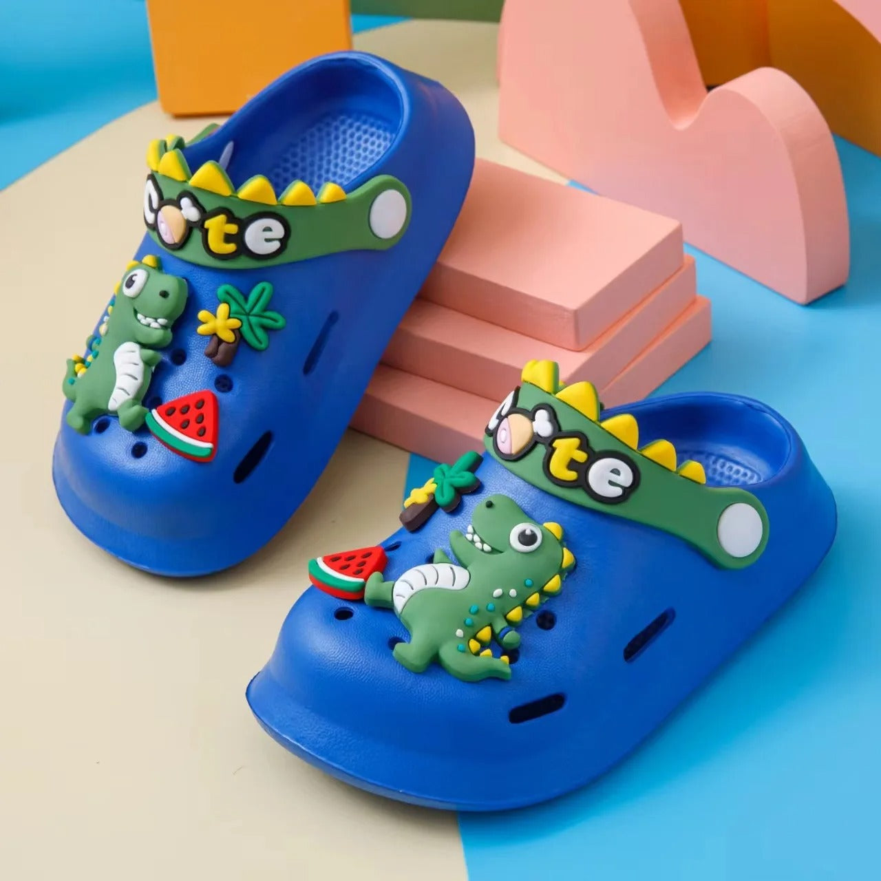 Sandali Estivi Slip-On Bambini - Dinosauro